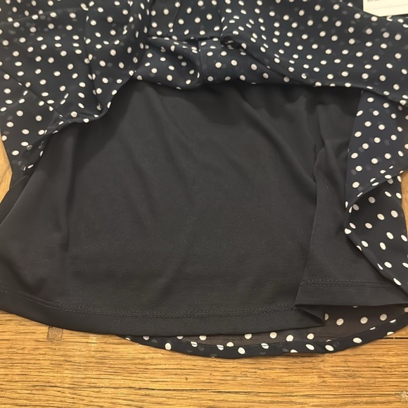 Liz Claiborne Polka Dot Sheer Sleeveless Top - Picture 3 of 4